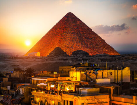 The great Pyramid during light and sound program
